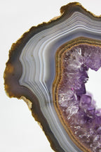 Uruguayan Amethyst w/Agate Slab