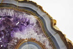 Uruguayan Amethyst w/Agate Slab