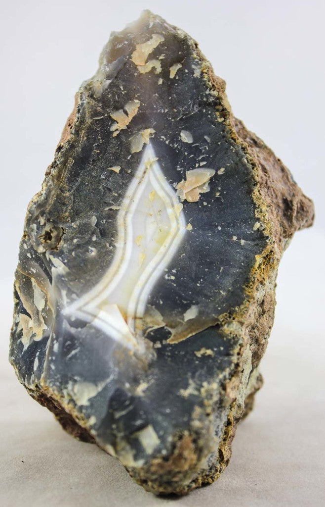 Brazilian Agate w/ Crystal