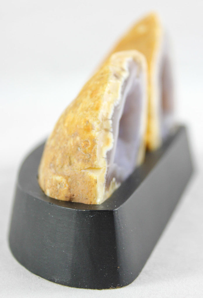 Brazilian Agate Geode Pair
