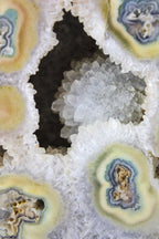 Brazilian Agate Geode Pair