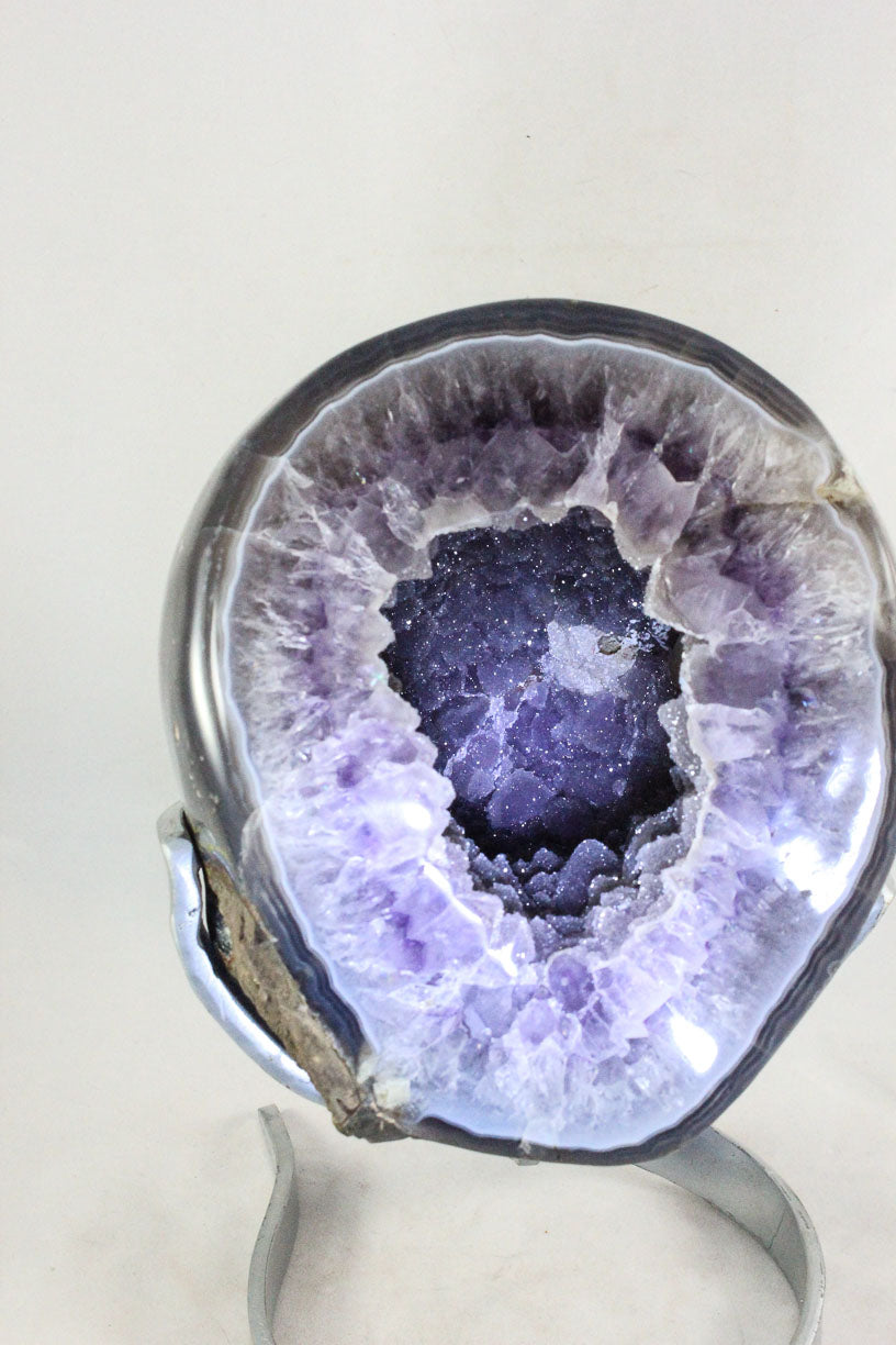 Polished Amethyst w/Microcrystals