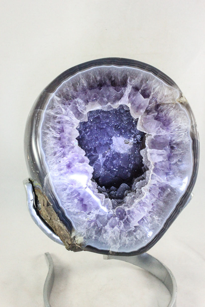Polished Amethyst w/Microcrystals