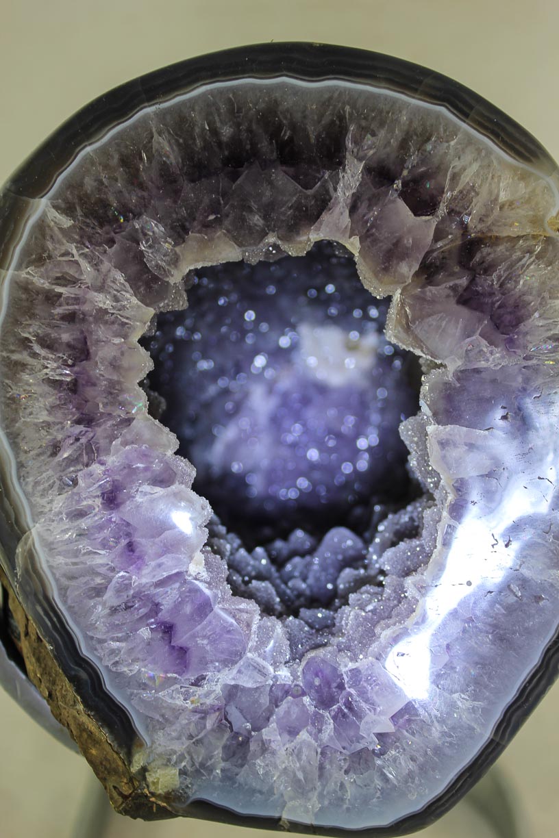 Polished Amethyst w/Microcrystals