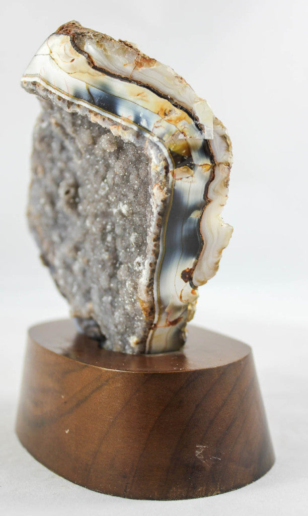 Brazilian Agate w/ Crystal