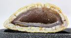 Brazilian Agate Geode Pair