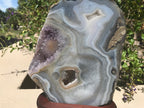 Elaborate Brazilian Agate with Amethyst
