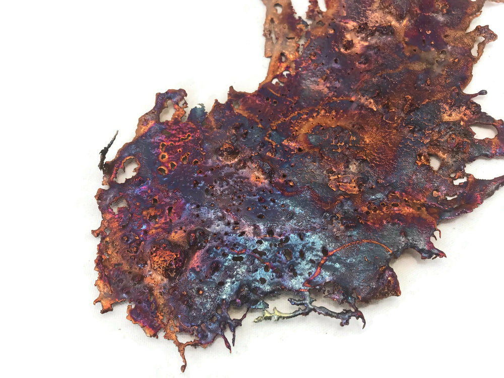 Textured Rainbow Copper Splash