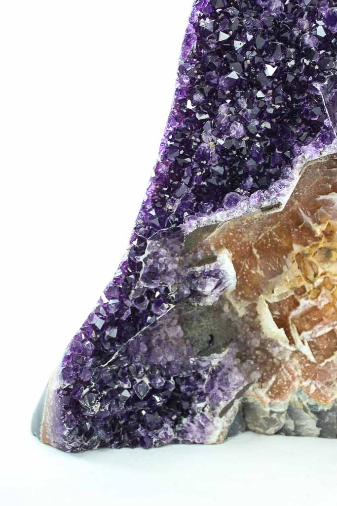 Uruguayan Amethyst with Special Calcite Crevice & Formations
