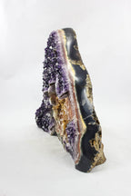 Uruguayan Amethyst with Special Calcite Crevice & Formations