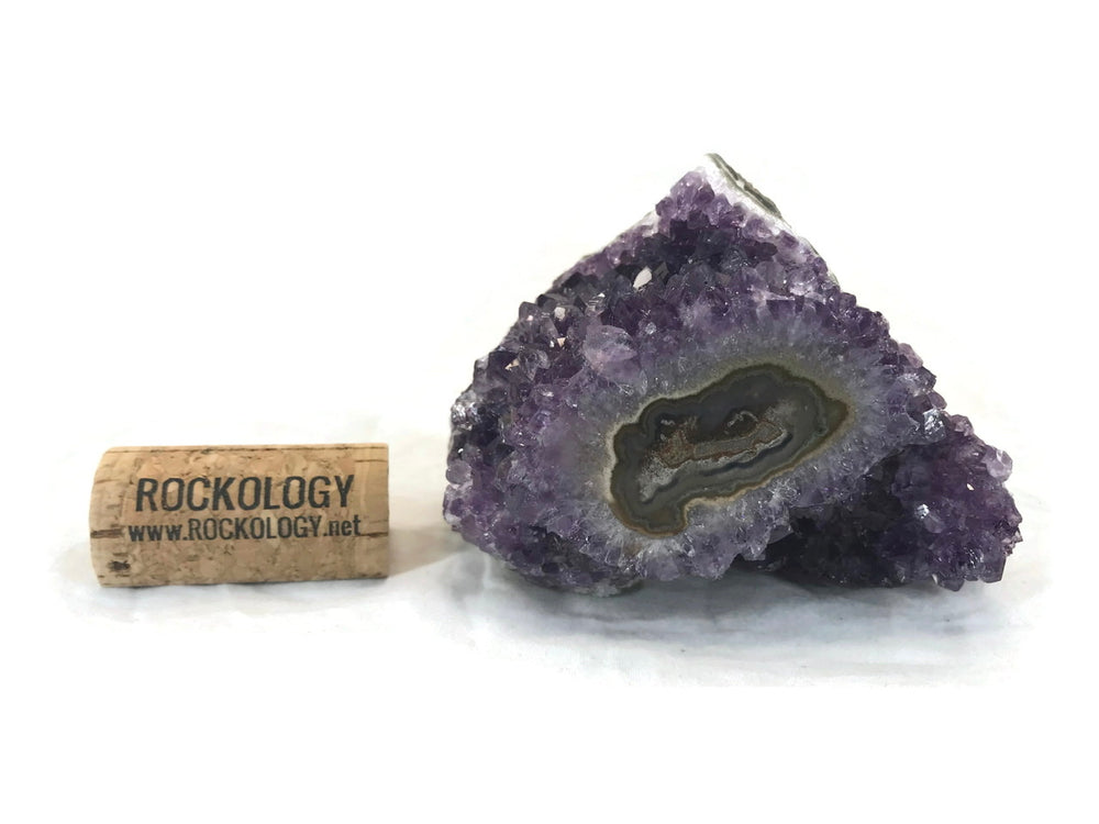 Amethyst Cluster with Stalactite Eye