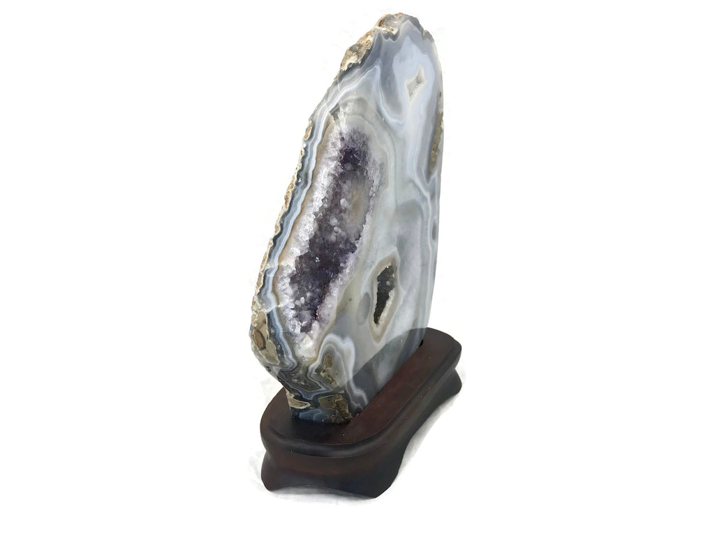 Elaborate Brazilian Agate with Amethyst