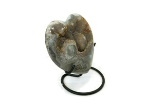 Glitter Covered Agate Heart