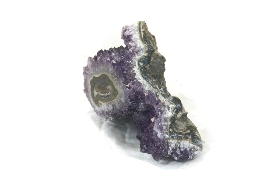 Amethyst Cluster with Stalactite Eye