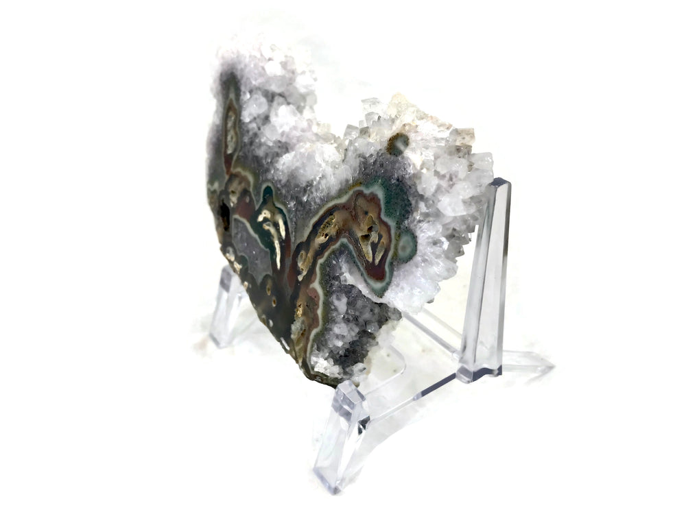 Quartz Crystal Rimmed Agate