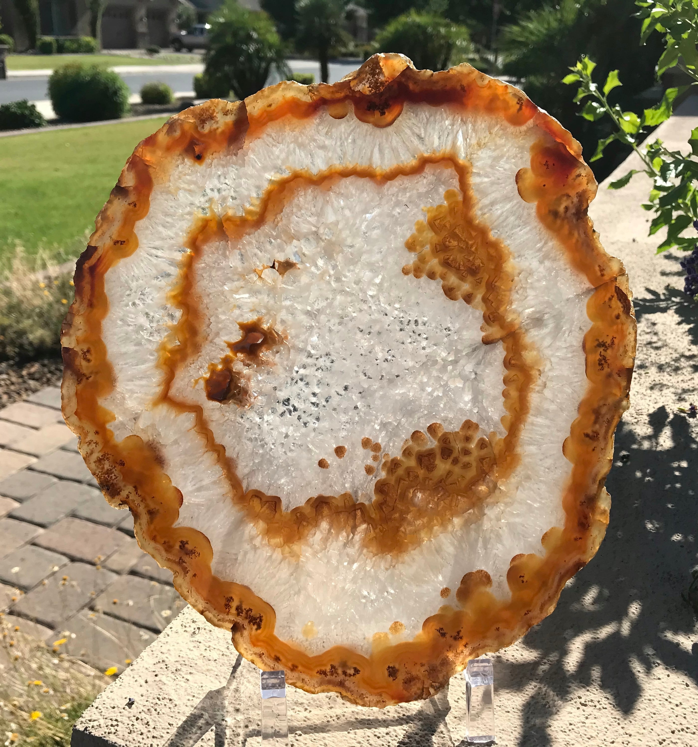 Crystal Agate Slice