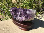 Horizontal Brazilian Amethyst Cluster