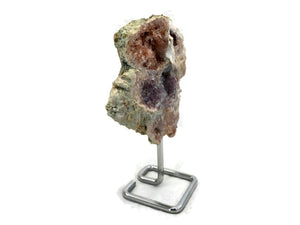 Multiple Crystal Covered Cavities Rose and Amethyst Freeform