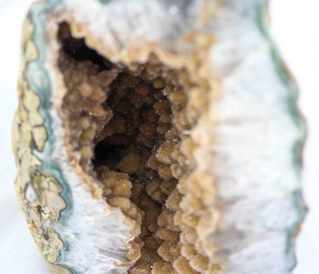 Druzy Quartz on Agate