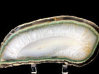 Green Rimmed Quartz and Agate Slice