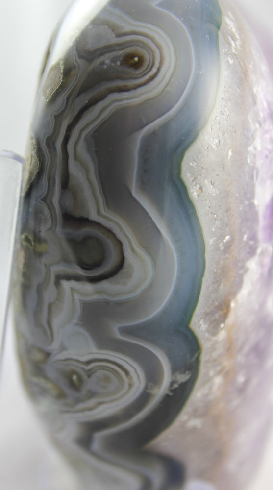 Large Amethyst Crystal and Agate Heart