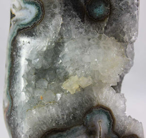 Agate & Quartz Crystal w/ Eyes