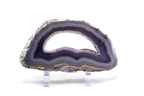 Crystal filled Banded Agate Slab