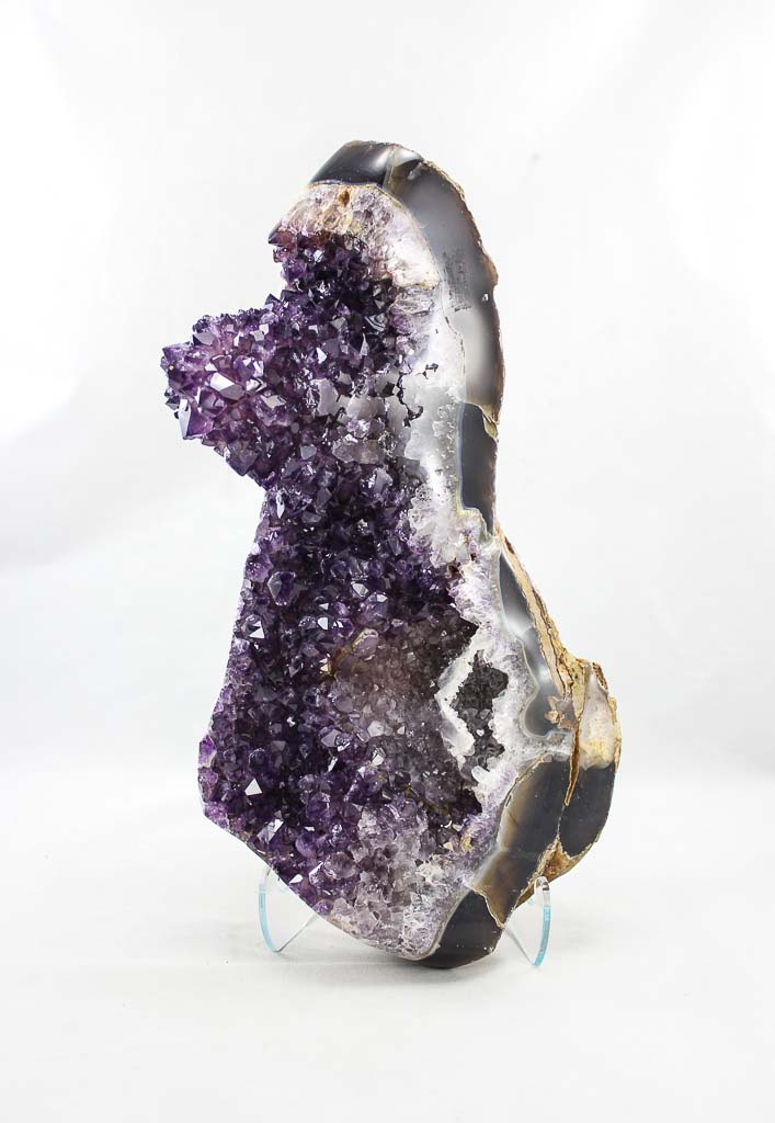 Uruguayan Amethyst and Agate Cluster