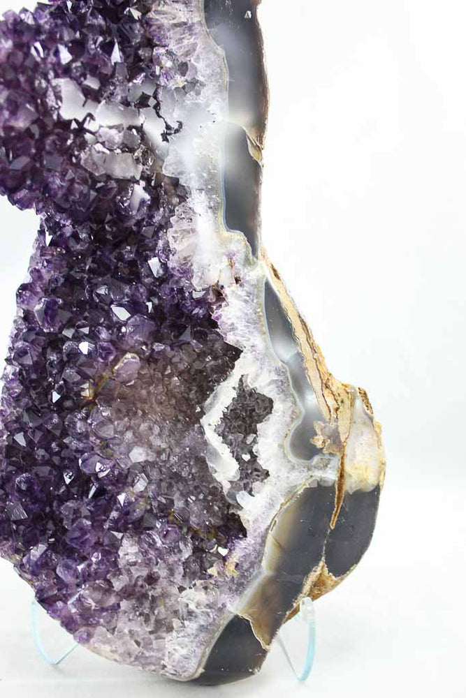 Uruguayan Amethyst and Agate Cluster