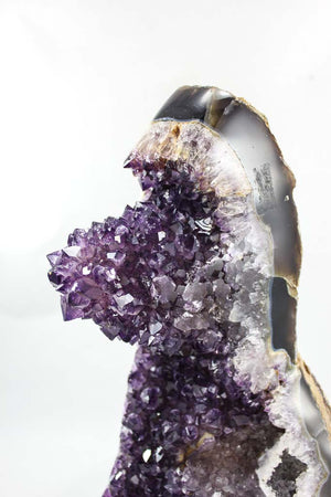 Uruguayan Amethyst and Agate Cluster