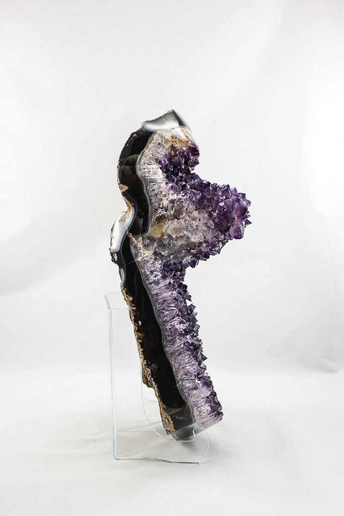 Uruguayan Amethyst and Agate Cluster