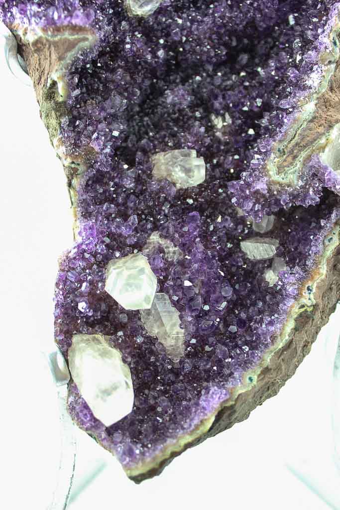 Uruguayan Amethyst with Special Calcite Formations