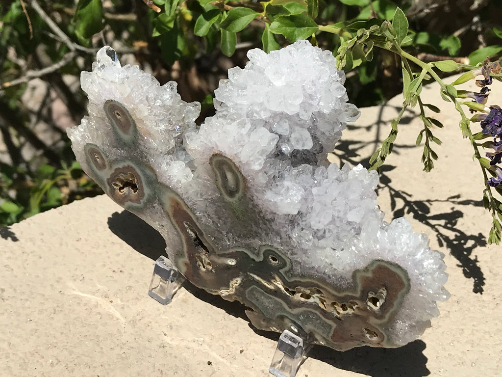 Detailed Quartz and Agate Cluster