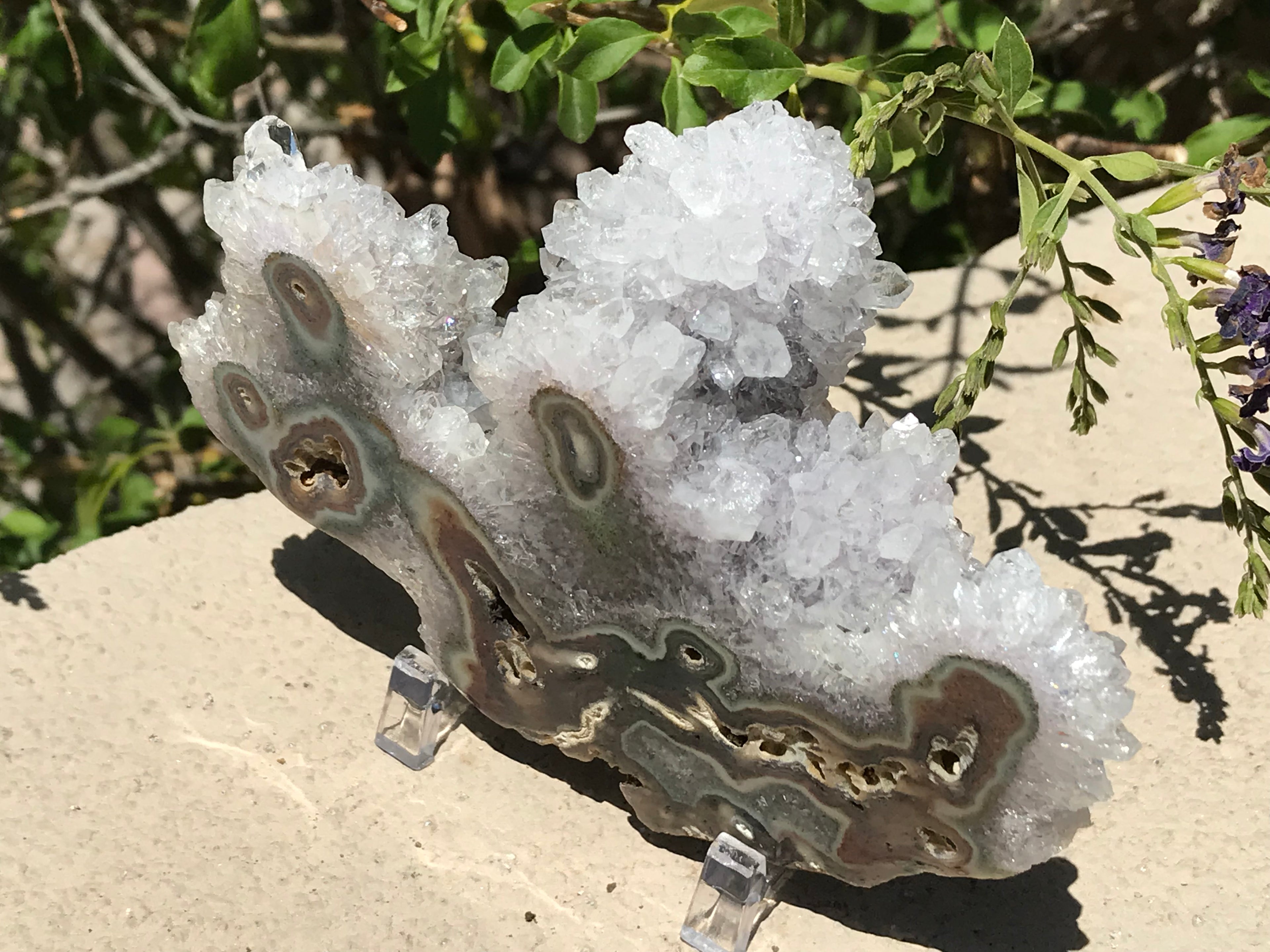 Detailed Quartz and Agate Cluster