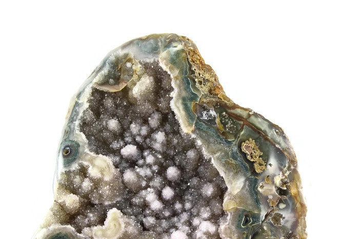 Uruguayan agate w/ druzy quartz