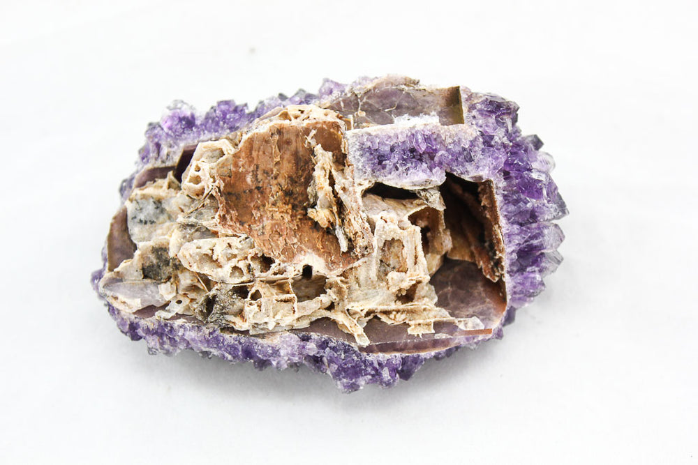 Raw amethyst crystal