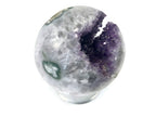 Green Banded Amethyst Crystal Sphere