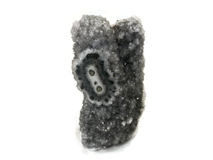 Quartz Crystals Over Silver Agate Cluster