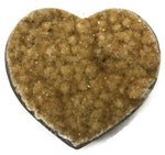 Crystal Faced Citrine Heart