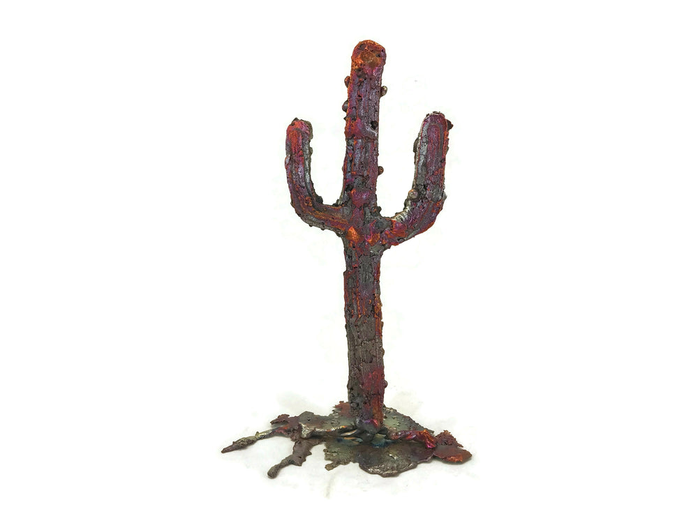 Standing Splash Copper Saguaro Cacti