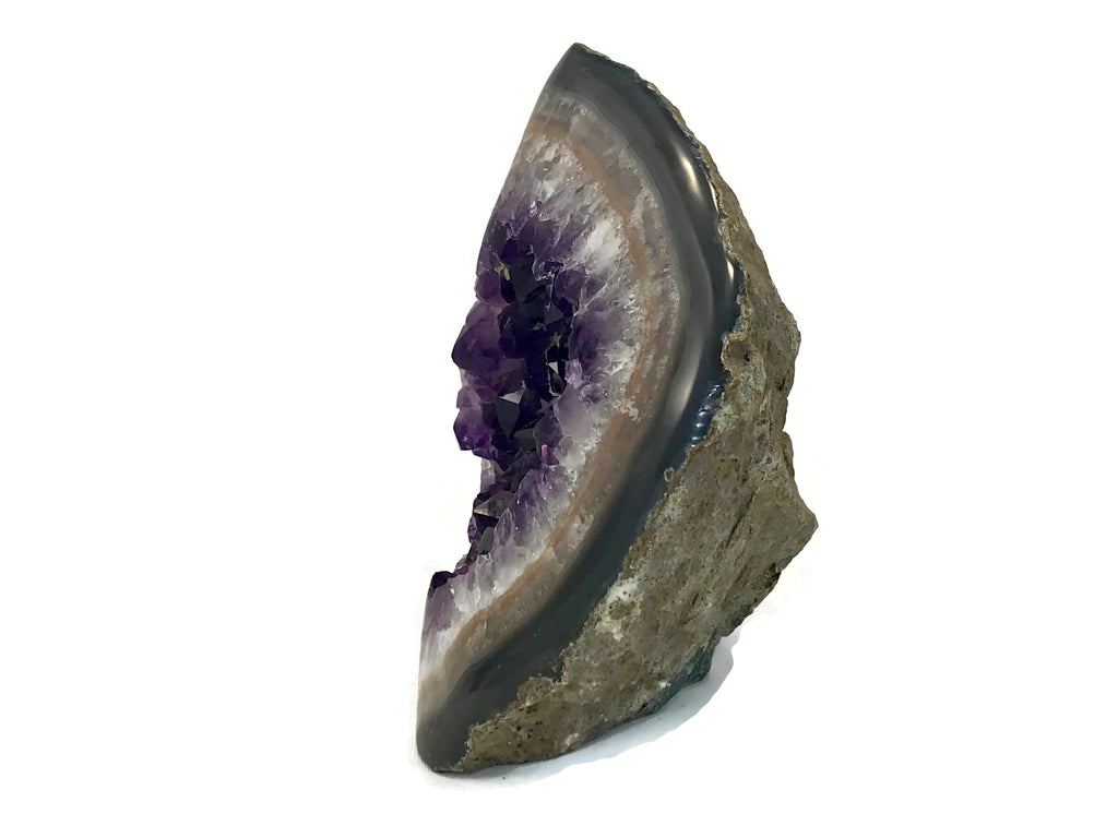 Stylish Amethyst Crystal Filled Geode