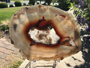 Ultra Translucent Brazilian Agate Slice