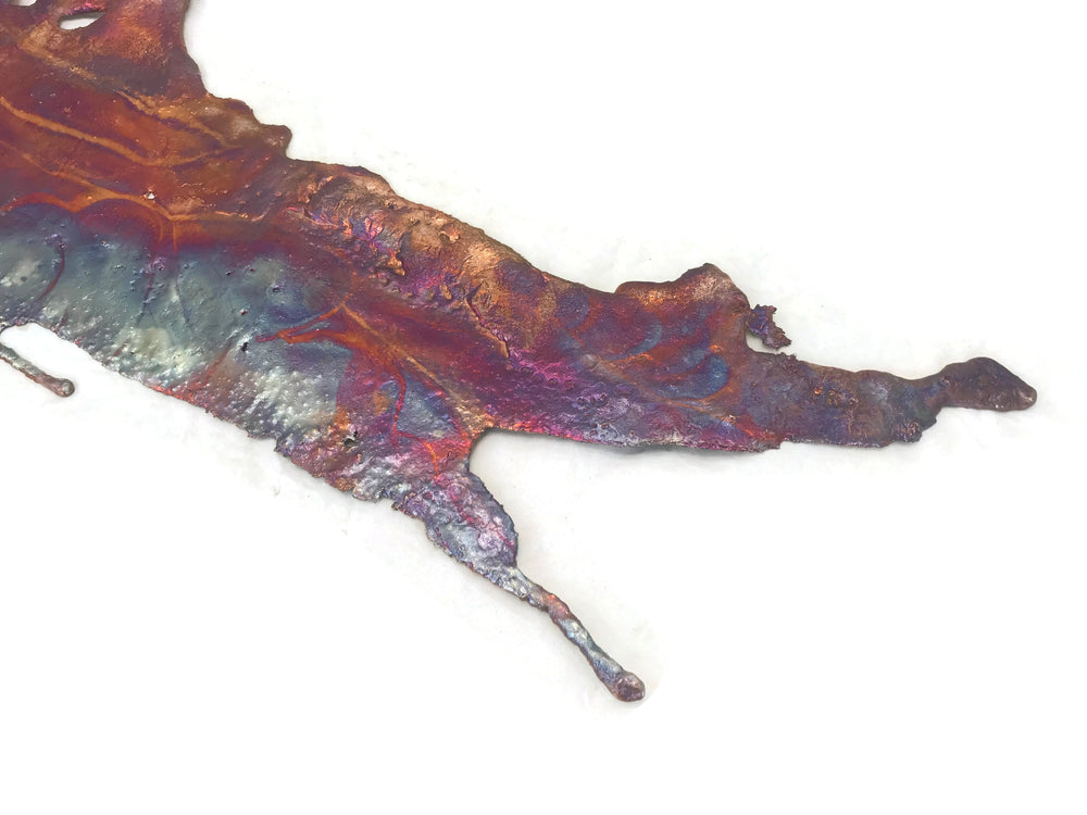 Sizable Copper Splash Wall Decor