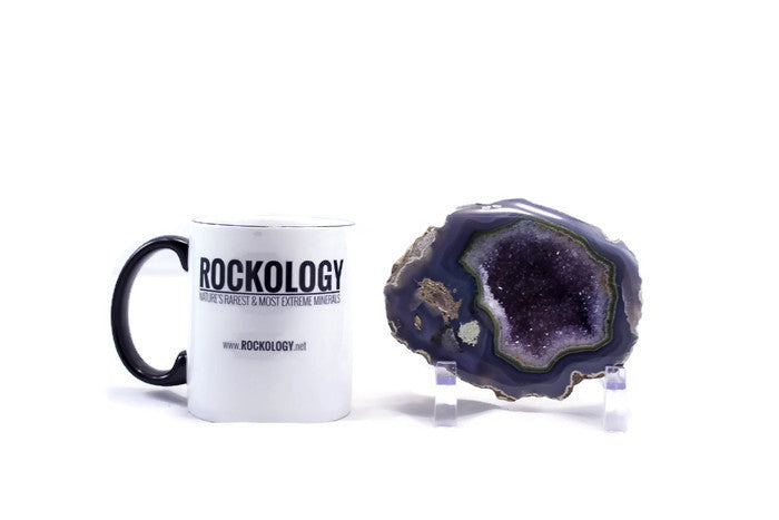 Perfectly Banded Agate and Amethyst Geode