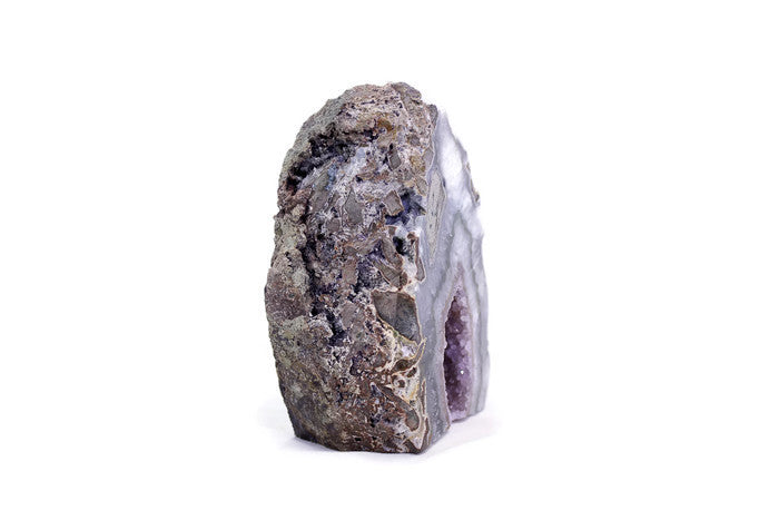 Quartz with Agate surrounding Amethsyt  Slab