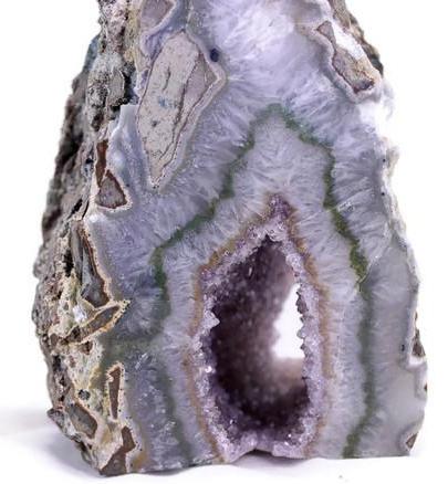 Quartz with Agate surrounding Amethsyt  Slab