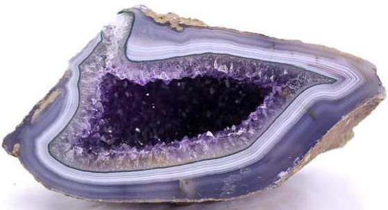 Uruguayan Amethyst with Green and Blue Agate