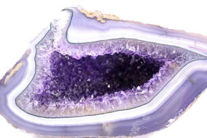 Uruguayan Amethyst with Green and Blue Agate