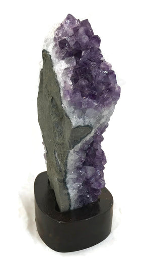 Crystal Rimmed Amethyst Cluster