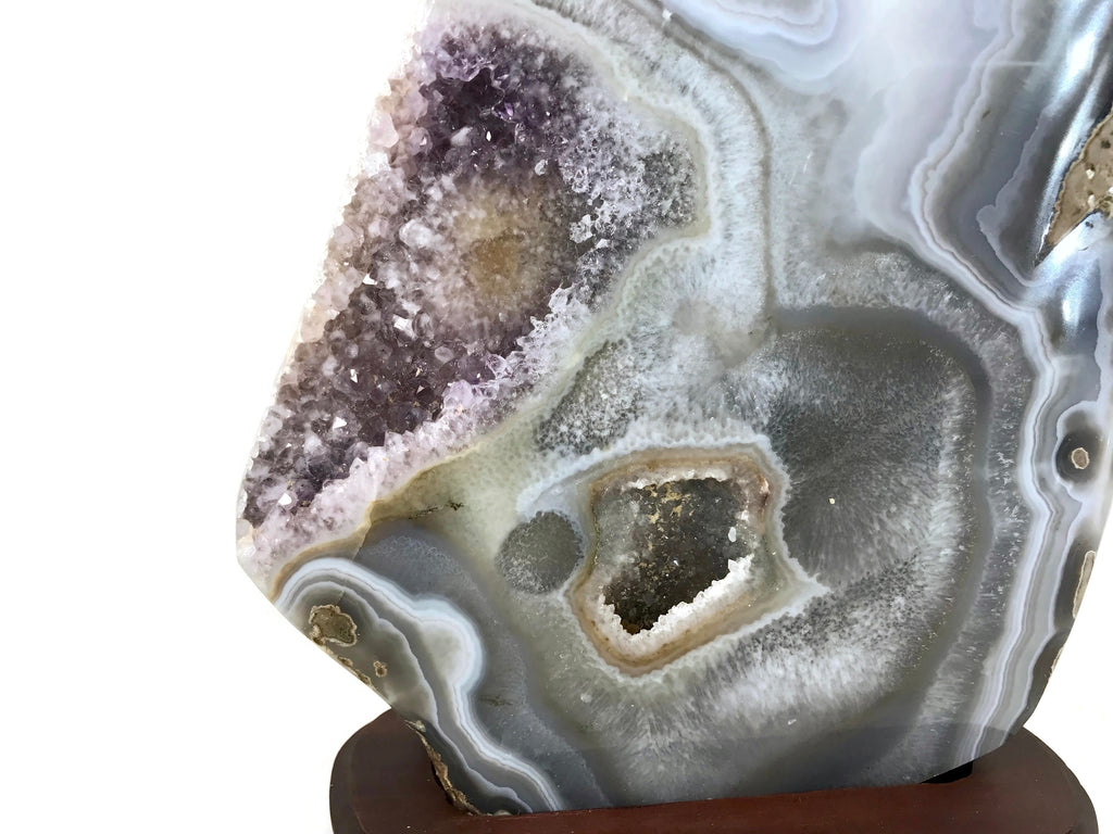 Elaborate Brazilian Agate with Amethyst